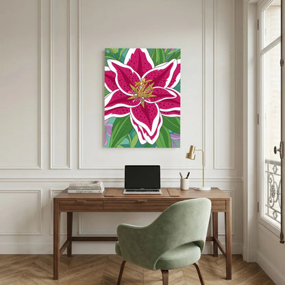 Colourful Flower — Bold Botanical Illustration Print - Copy - Copy - Copy - Copy