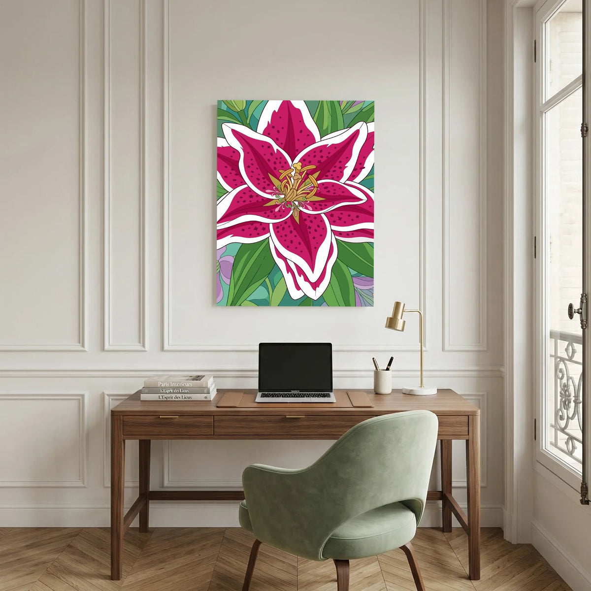 Colourful Flower — Bold Botanical Illustration Print - Copy - Copy - Copy - Copy