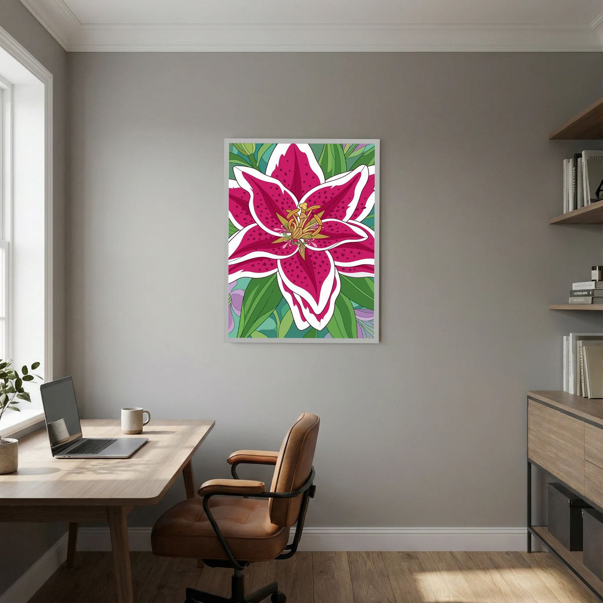 Colourful Flower — Bold Botanical Illustration Print - Copy - Copy - Copy - Copy