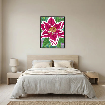 Colourful Flower — Bold Botanical Illustration Print - Copy - Copy - Copy - Copy