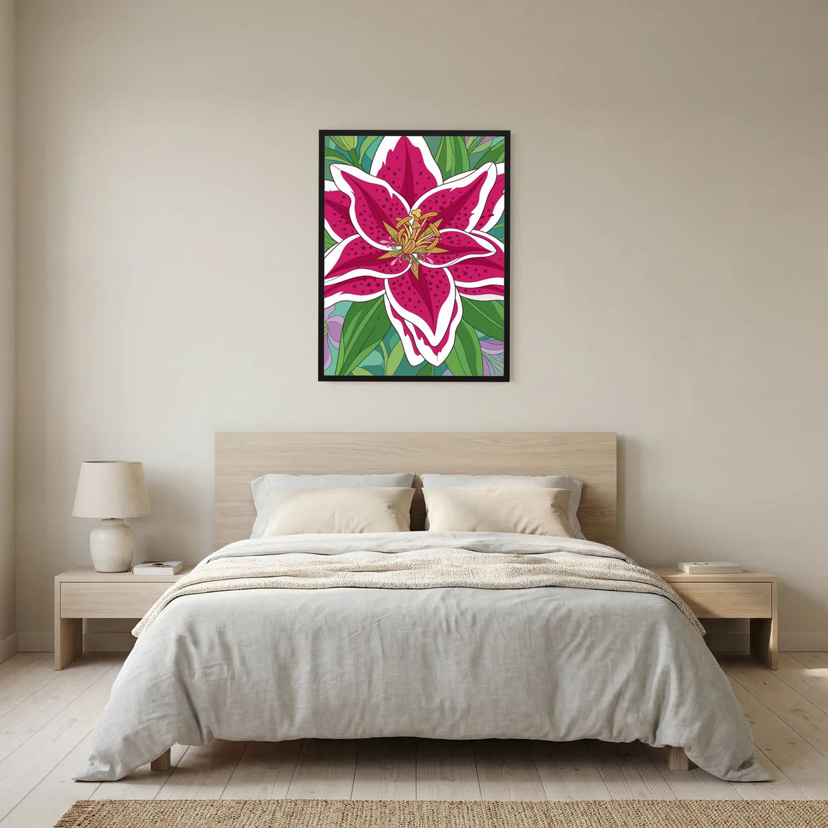 Colourful Flower — Bold Botanical Illustration Print - Copy - Copy - Copy - Copy