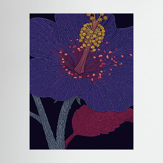 Colourful Flower — Bold Botanical Illustration Print - Copy - Copy - Copy - Copy - Copy - Copy - Copy