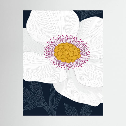 Colourful Flower — Bold Botanical Illustration Print - Copy - Copy - Copy - Copy - Copy