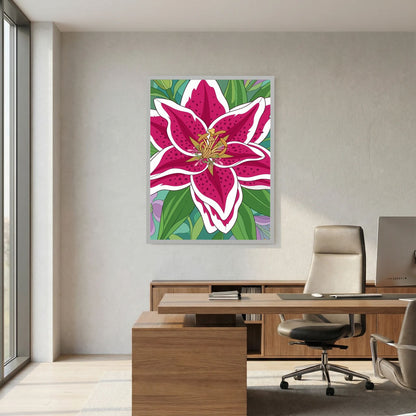 Colourful Flower — Bold Botanical Illustration Print - Copy - Copy - Copy - Copy