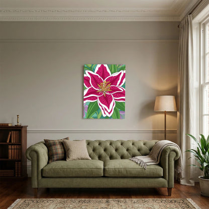 Colourful Flower — Bold Botanical Illustration Print - Copy - Copy - Copy - Copy
