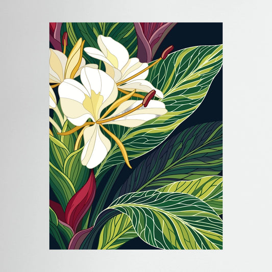 Colourful Flower — Bold Botanical Illustration Print - Copy - Copy - Copy - Copy - Copy - Copy - Copy - Copy - Copy - Copy - Copy - Copy - Copy