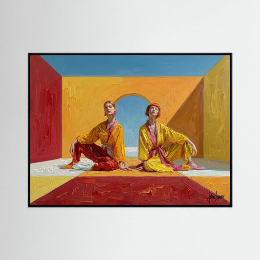 Mirror Rest — Geometric Archway Canvas Print
