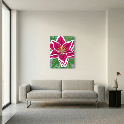 Colourful Flower — Bold Botanical Illustration Print - Copy - Copy - Copy - Copy