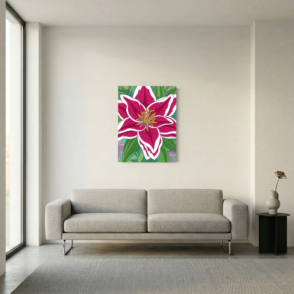 Colourful Flower — Bold Botanical Illustration Print - Copy - Copy - Copy - Copy