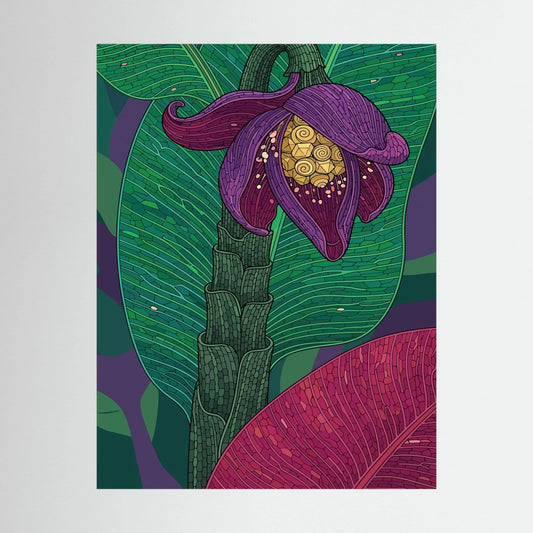 Colourful Flower — Bold Botanical Illustration Print