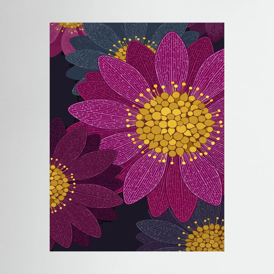 Colourful Flower — Bold Botanical Illustration Print - Copy